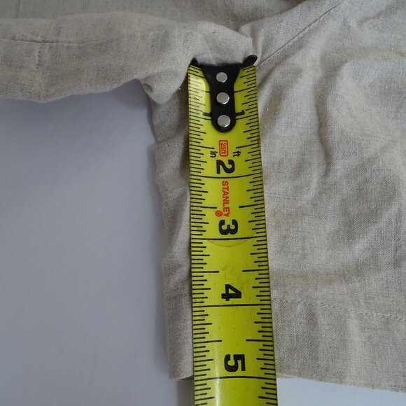 G.H. Bass Linen Blend Cargo Shorts Women Size S Tan Pull-on Elastic Waist FLAW - Picture 9 of 11